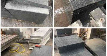 南平 芝麻黑地铺石材