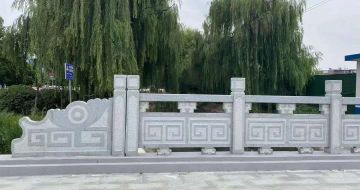 南平 芝麻灰桥栏杆、河道栏杆安装效果