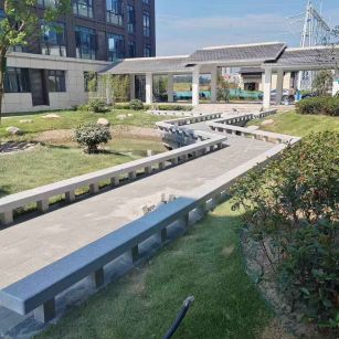 南平 芝麻灰小区坐凳&栏杆安装效果