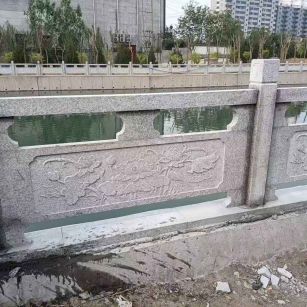 南平 芙蓉白大花桥梁、河道，石材栏杆、围栏、护栏