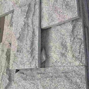 南平 芝麻白自然面花岗岩成品板