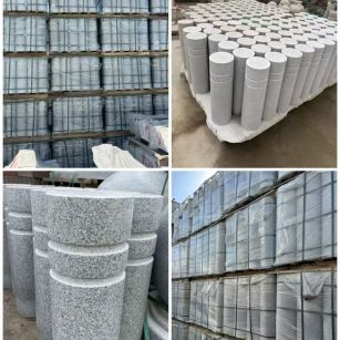 南平 芝麻白花岗岩挡车柱、隔离柱多少钱