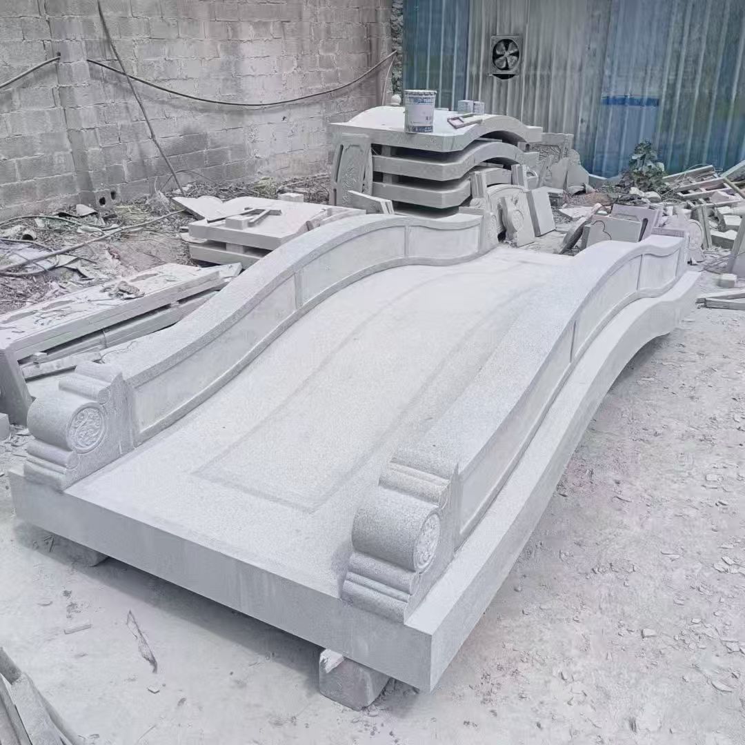 南平 芝麻灰花岗岩园林景观 小石桥