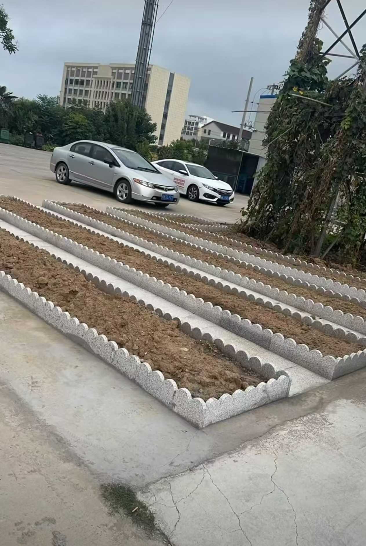 南平 花边石、花围石、花园石安装效果