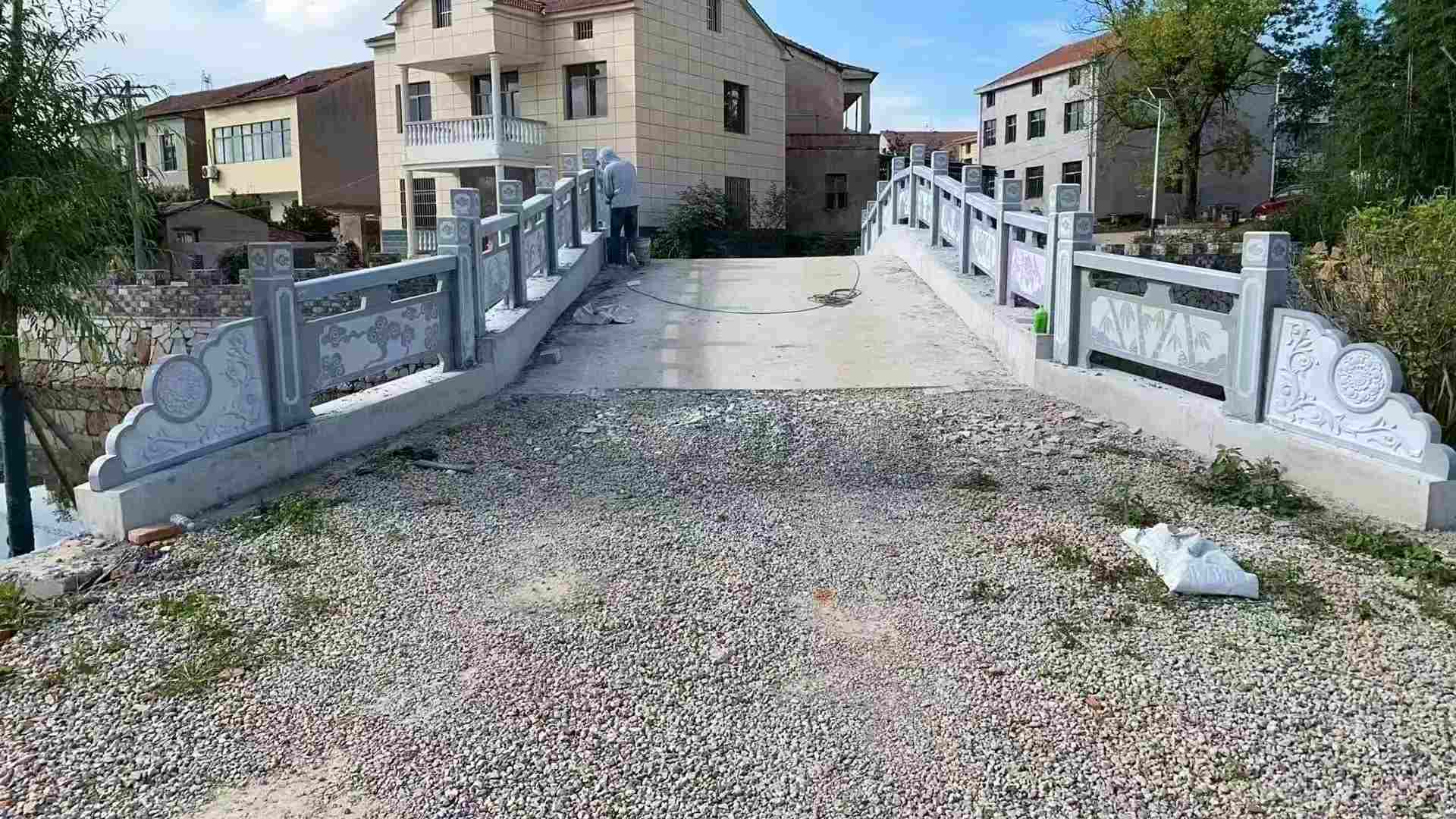 南平 芝麻灰花岗岩桥栏杆